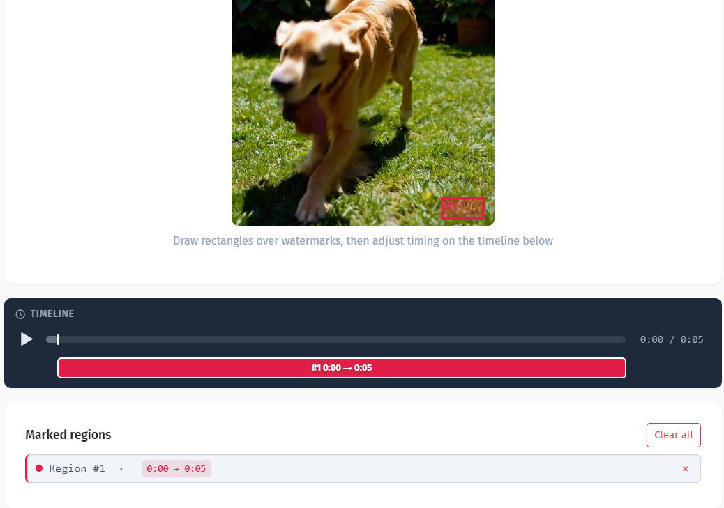 Frame-by-frame watermark detection and tracking