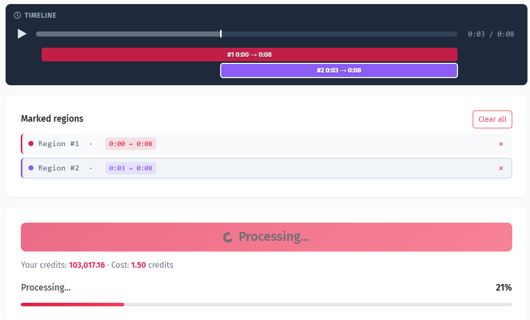 Frame-voor-frame verwerking