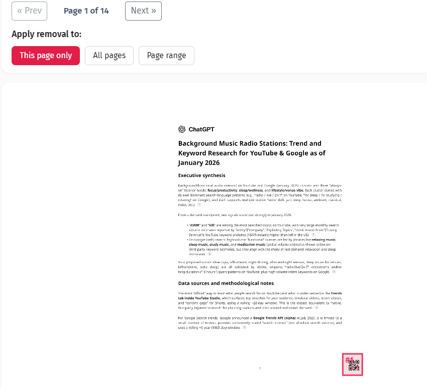 Fjernelse af Logo og Billedoverlay