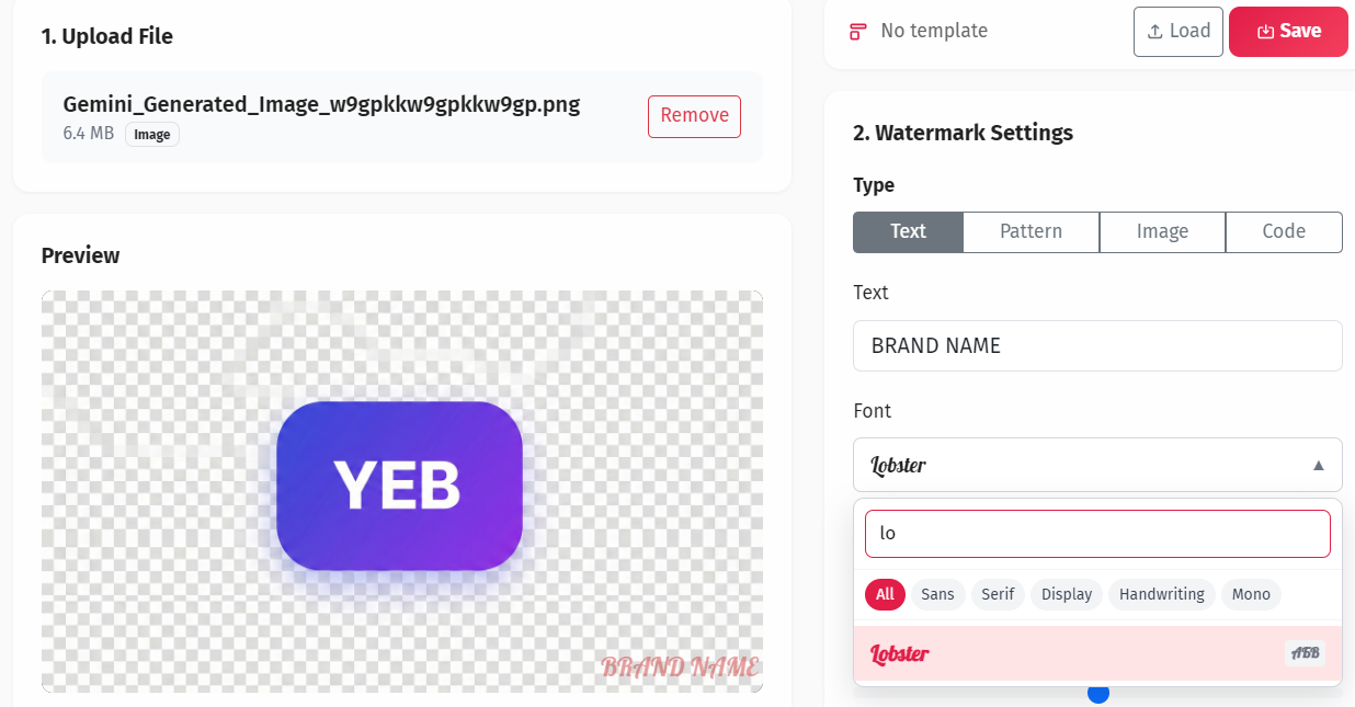 Text Watermark with Full Control