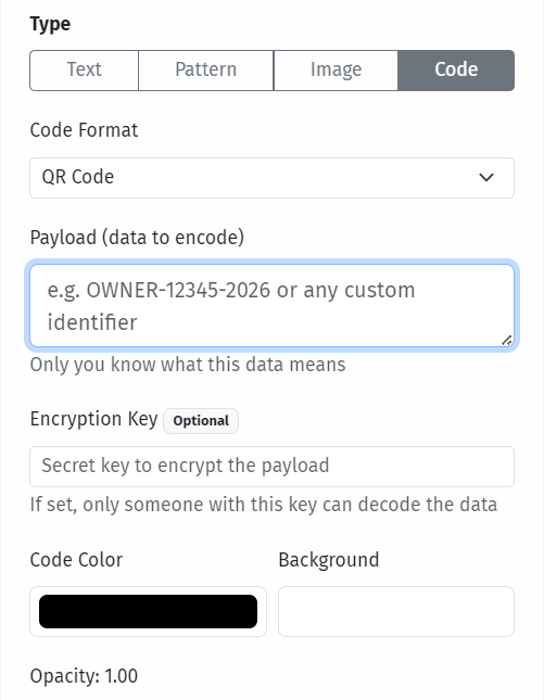 Eingebetteter QR-Code