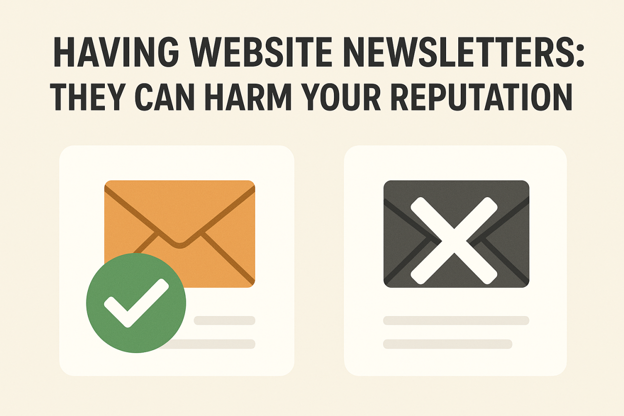 Having Website Newsletters: They Can Harm Your Reputation